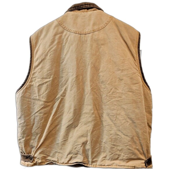 Wrangler Hero Sherpa Lined Denim Vest Size Men’s XL-Brown/Tan Color - Picture 2 of 12